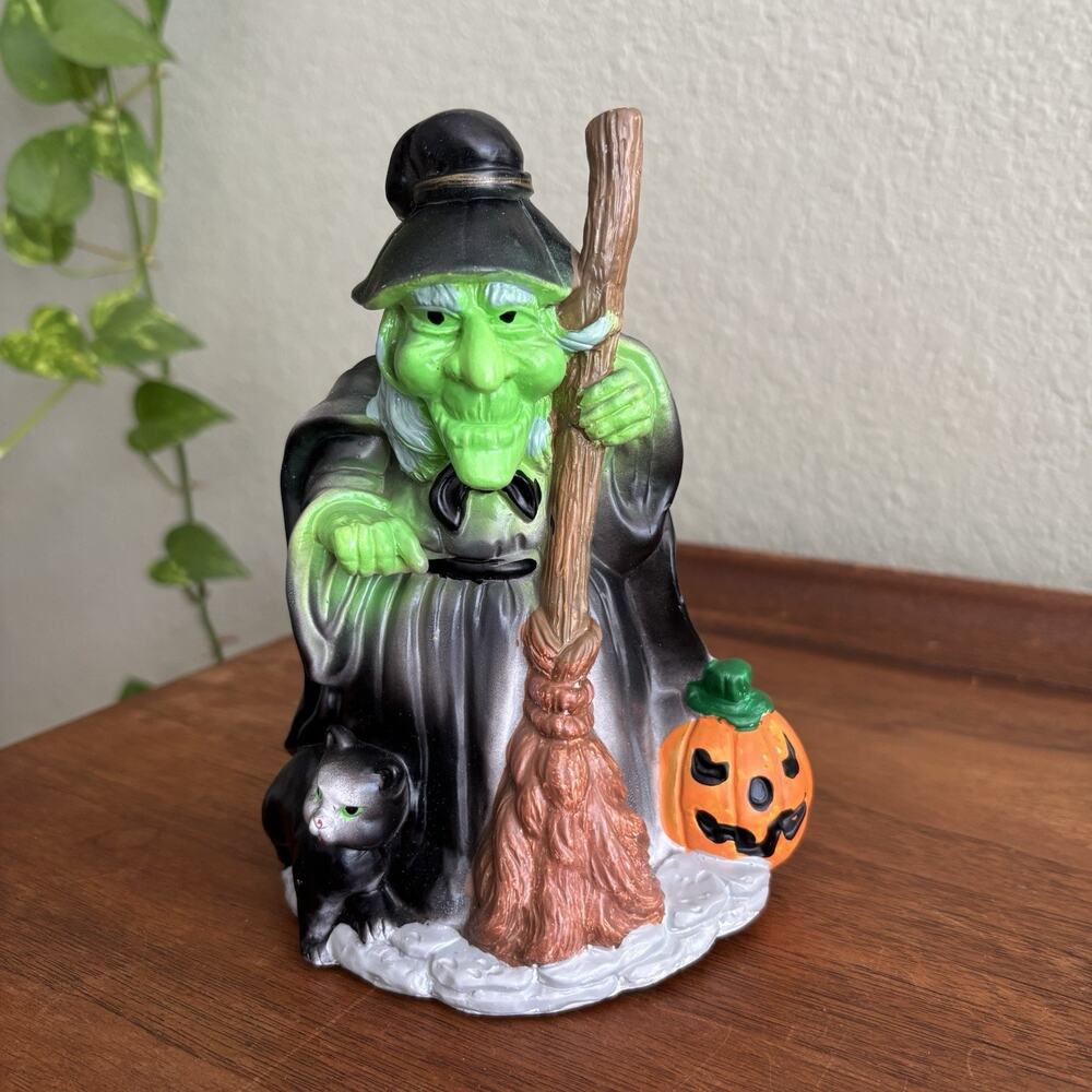 Vintage Halloween Witch Spooky Chadwick Musical Light